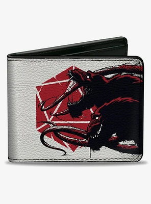 Dungeons & Dragons Demogorgon and Dice Text Bifold Wallet