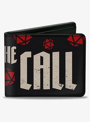 Dungeons & Dragons Heed The Call With Dice Bifold Wallet