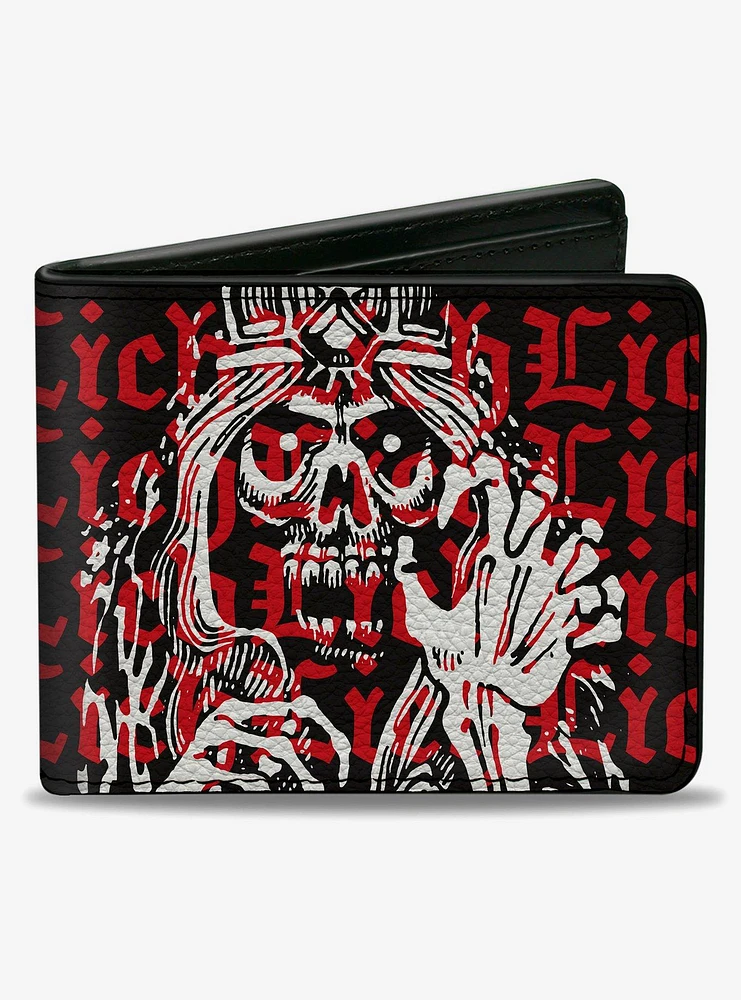 Dungeons & Dragons Lich Monster Illustration Text Bifold Wallet
