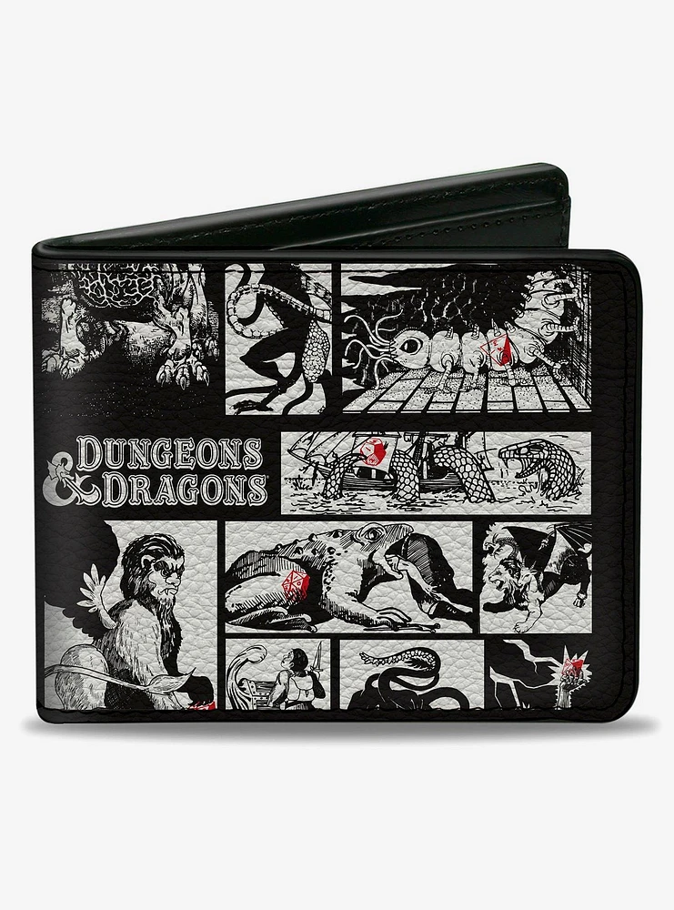 Dungeons & Dragons Monster Illustration Blocks Bifold Wallet