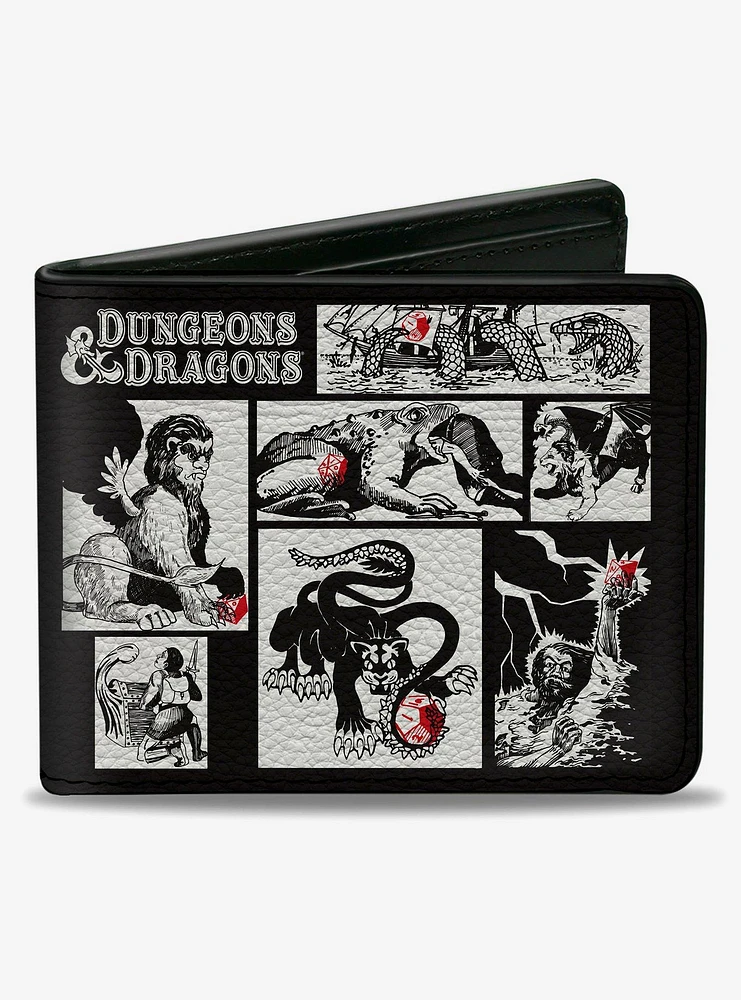 Dungeons & Dragons Monster Illustration Blocks 2 Bifold Wallet