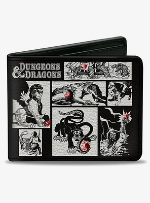 Dungeons & Dragons Monster Illustration Blocks 2 Bifold Wallet