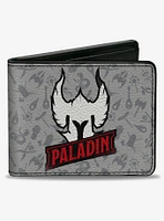 Dungeons & Dragons Paladin Text and Icons Collage Bifold Wallet