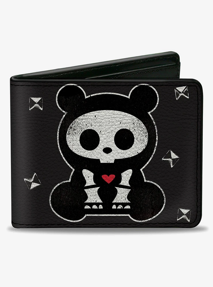 Skelanimals Chungkee The Panda Bearly Dead Pose Bifold Wallet