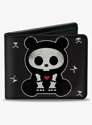 Skelanimals Chungkee The Panda Bearly Dead Pose Bifold Wallet