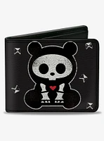 Skelanimals Chungkee The Panda Bearly Dead Pose Bifold Wallet