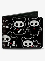Skelanimals Chungkee The Panda Poses and Logo Bifold Wallet