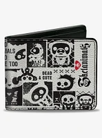 Skelanimals Dead Animals Quotes Collage and Logo Bifold Wallet