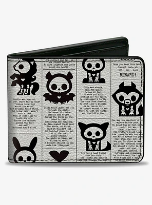 Skelanimals Obituary Announcements Bifold Wallet