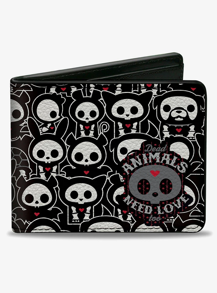 Skelanimals Dead Animals Need Love Too Bifold Wallet