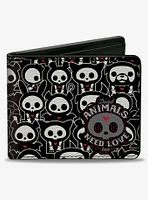 Skelanimals Dead Animals Need Love Too Bifold Wallet