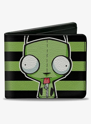 Invader Zim GIR Pose Stripe Bifold Wallet