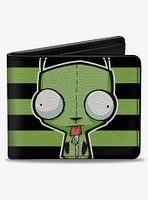 Invader Zim GIR Pose Stripe Bifold Wallet
