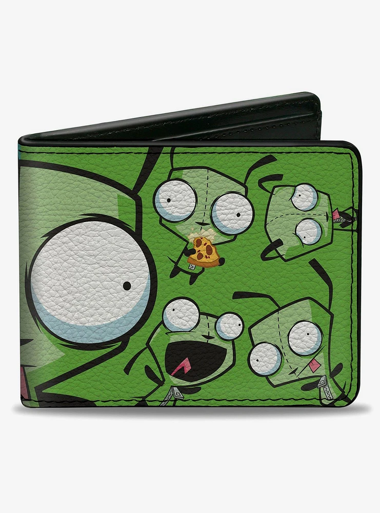 Invader Zim GIR Split Close Up and Poses Bifold Wallet