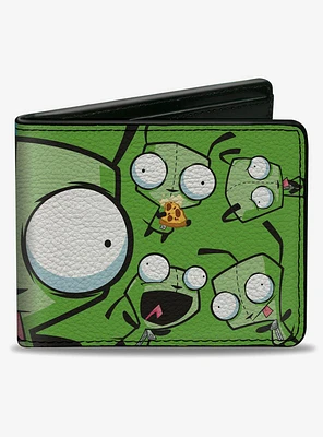 Invader Zim GIR Split Close Up and Poses Bifold Wallet