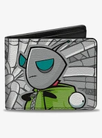 Invader Zim GIR With Hood Down Pose Hoses Bifold Wallet