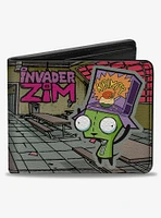 Invader Zim GIR Dog Cafeteria Poses and Title Logo Bifold Wallet