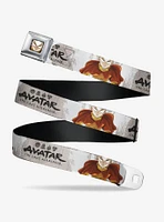 Avatar: The Last Airbender Aang Pose and Title Seatbelt Buckle Belt