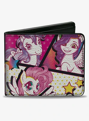 My Little Pony Together Pony Pop Art Blocks Bifold Wallet