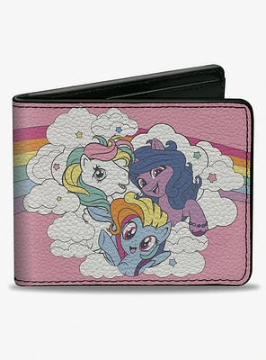 My Little Pony Three Pony Rainbow Cloud Pose Bifold Wallet