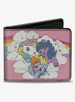 My Little Pony Three Pony Rainbow Cloud Pose Bifold Wallet