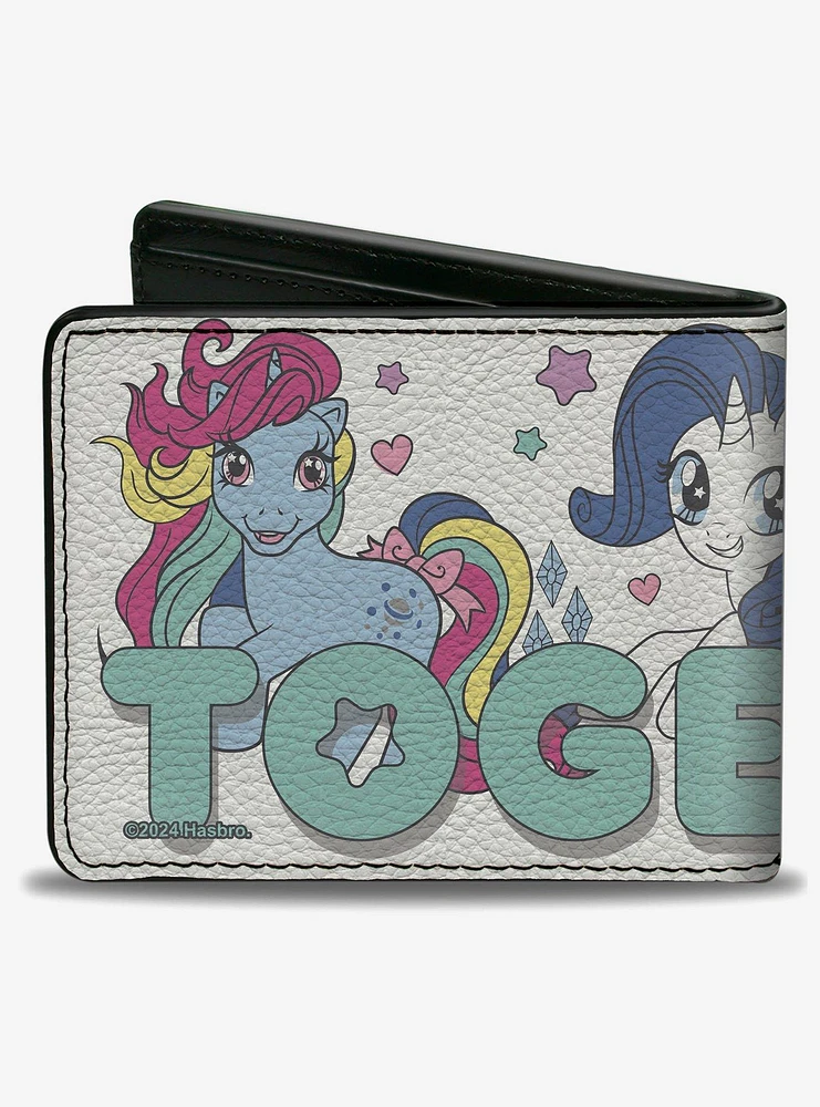 My Little Pony Together Pony Trio Pose Teal Bifold Wallet