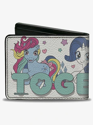 My Little Pony Together Pony Trio Pose Teal Bifold Wallet