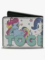 My Little Pony Together Pony Trio Pose Teal Bifold Wallet