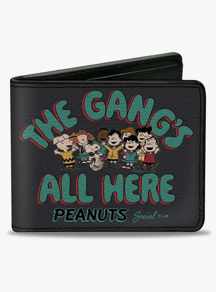 Peanuts Gang 75th The Gang's All Here Group Pose Bifold Wallet