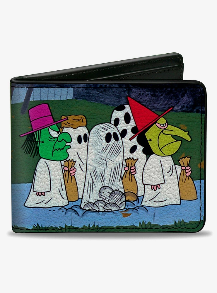 Peanuts Gang Halloween Trick Or Treat Group Pose Bifold Wallet