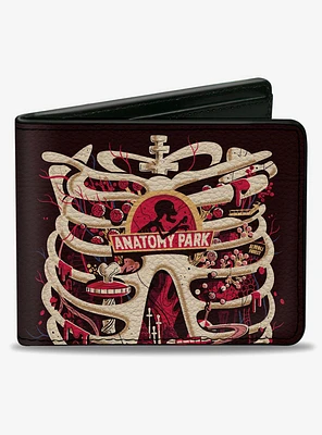 Rick and Morty Anatomy Park Rib Cage Scene Bifold Wallet