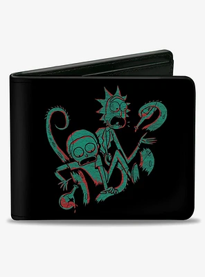 Rick and Morty Psychedelic Monster Pose Bifold Wallet