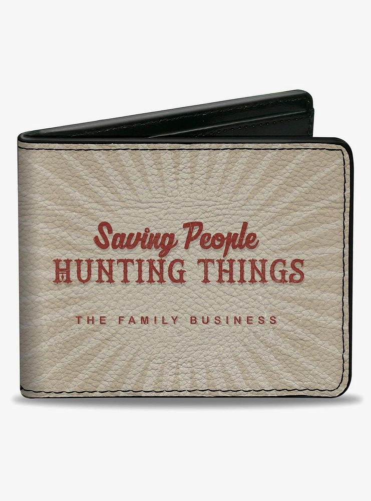 Supernatural Saving People Hunting Things 4 Character Bifold Wallet