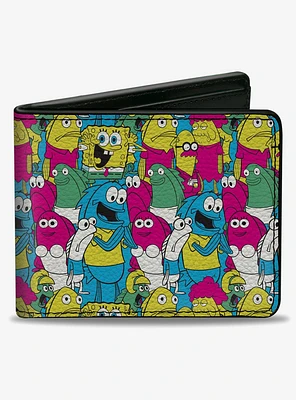 SpongeBob SquarePants and Friends Collage Bifold Wallet