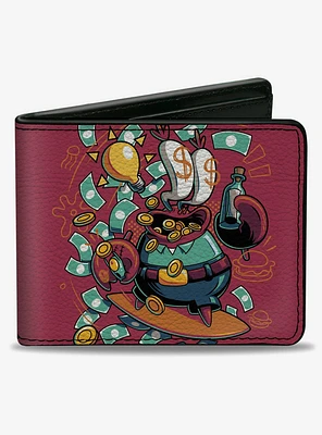 SpongeBob SquarePants Mr Krabs Dollar Sign Bifold Wallet