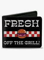 SpongeBob SquarePants The Krusty Krab Fresh Off The Grill Bifold Wallet