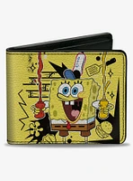 SpongeBob SquarePants Krabby Patty Condiments Bifold Wallet