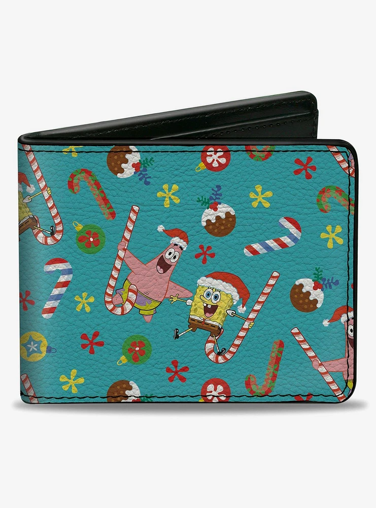 SpongeBob SquarePants and Patrick Holiday Treats Collage Bifold Wallet