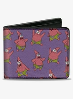 SpongeBob SquarePants Patrick Star Poses Scattered Bifold Wallet