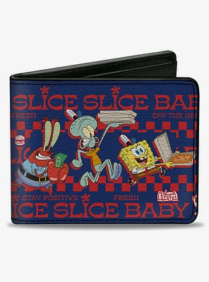 SpongeBob SquarePants Krusty Krab Crew Slice Slice Baby Bifold Wallet