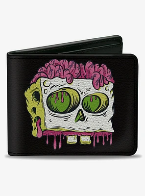 SpongeBob SquarePants Slime Text and Skull Bifold Wallet