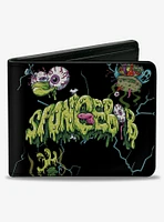 SpongeBob SquarePants Halloween Slime Icons Scattered Bifold Wallet