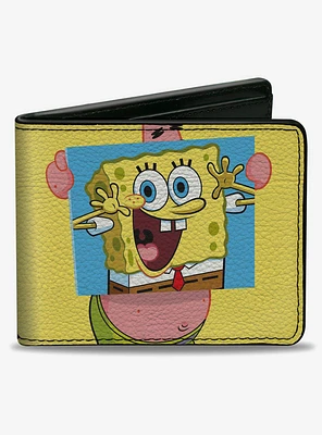 SpongeBob SquarePants Patrick Holding SpongeBob Portrait Bifold Wallet