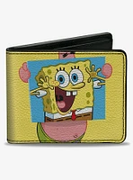 SpongeBob SquarePants Patrick Holding SpongeBob Portrait Bifold Wallet