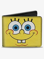 SpongeBob SquarePants I'm Ready Face Close Up Bifold Wallet