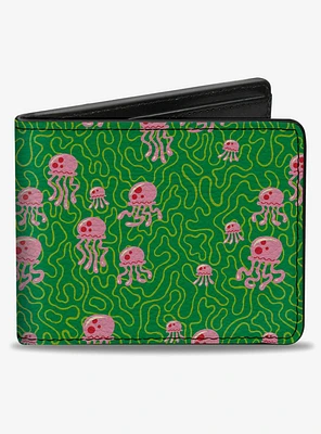 SpongeBob SquarePants Jellyfish and Coral Bifold Wallet