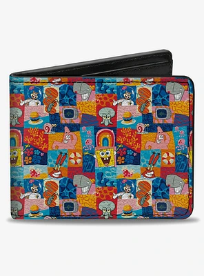 SpongeBob SquarePants Friends and Icons Bifold Wallet