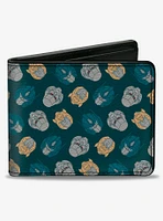 Transformers Bumblebee Optimus Prime and Megatron Heads Bifold Wallet