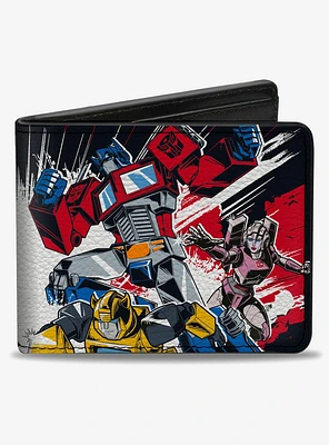 Transformers Decepticon and Autobots Battle Bifold Wallet