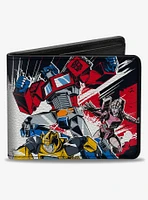 Transformers Decepticon and Autobots Battle Bifold Wallet